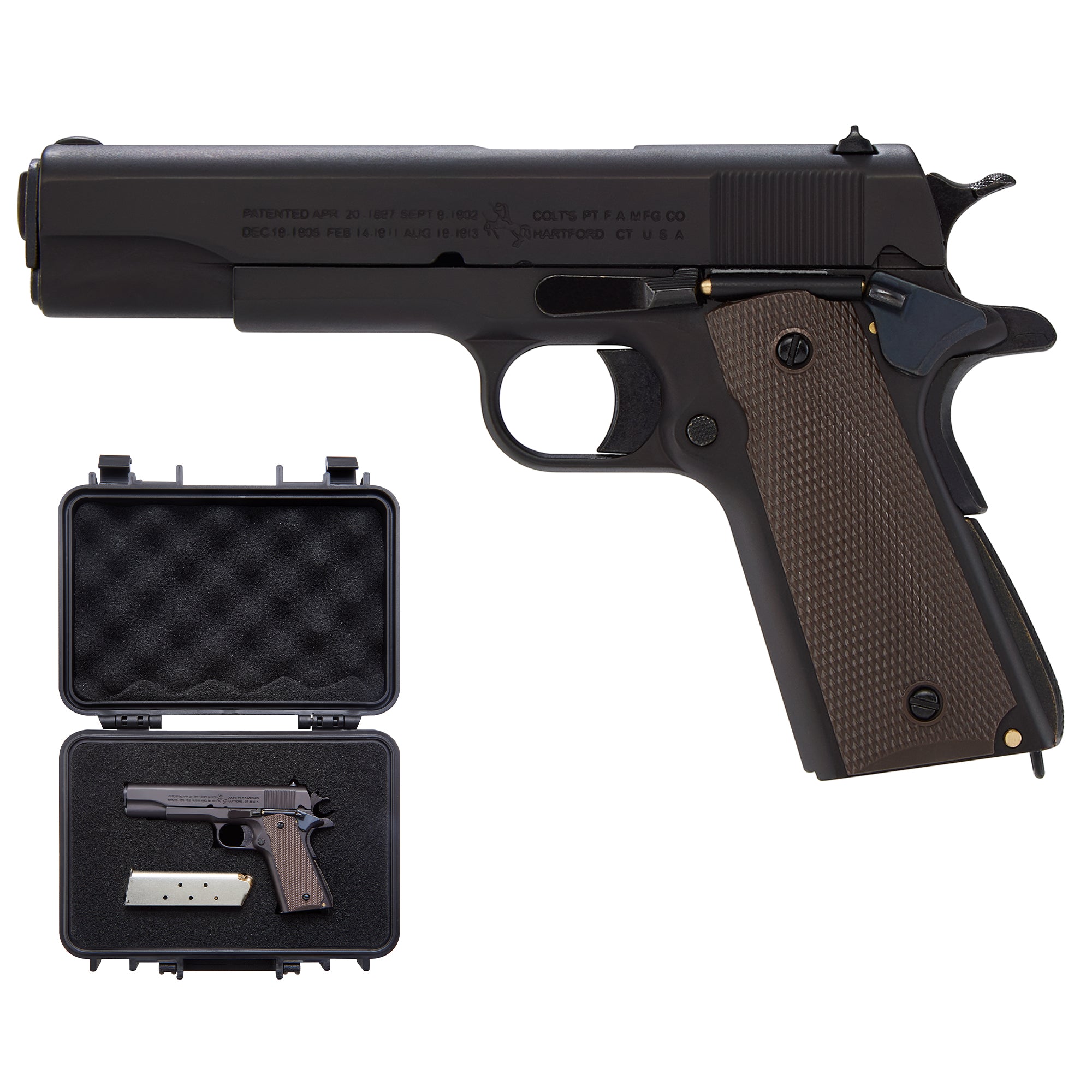 M1911 - Noir - Modèle miniature sous licence Maximum Armory - Échelle 1:2.05