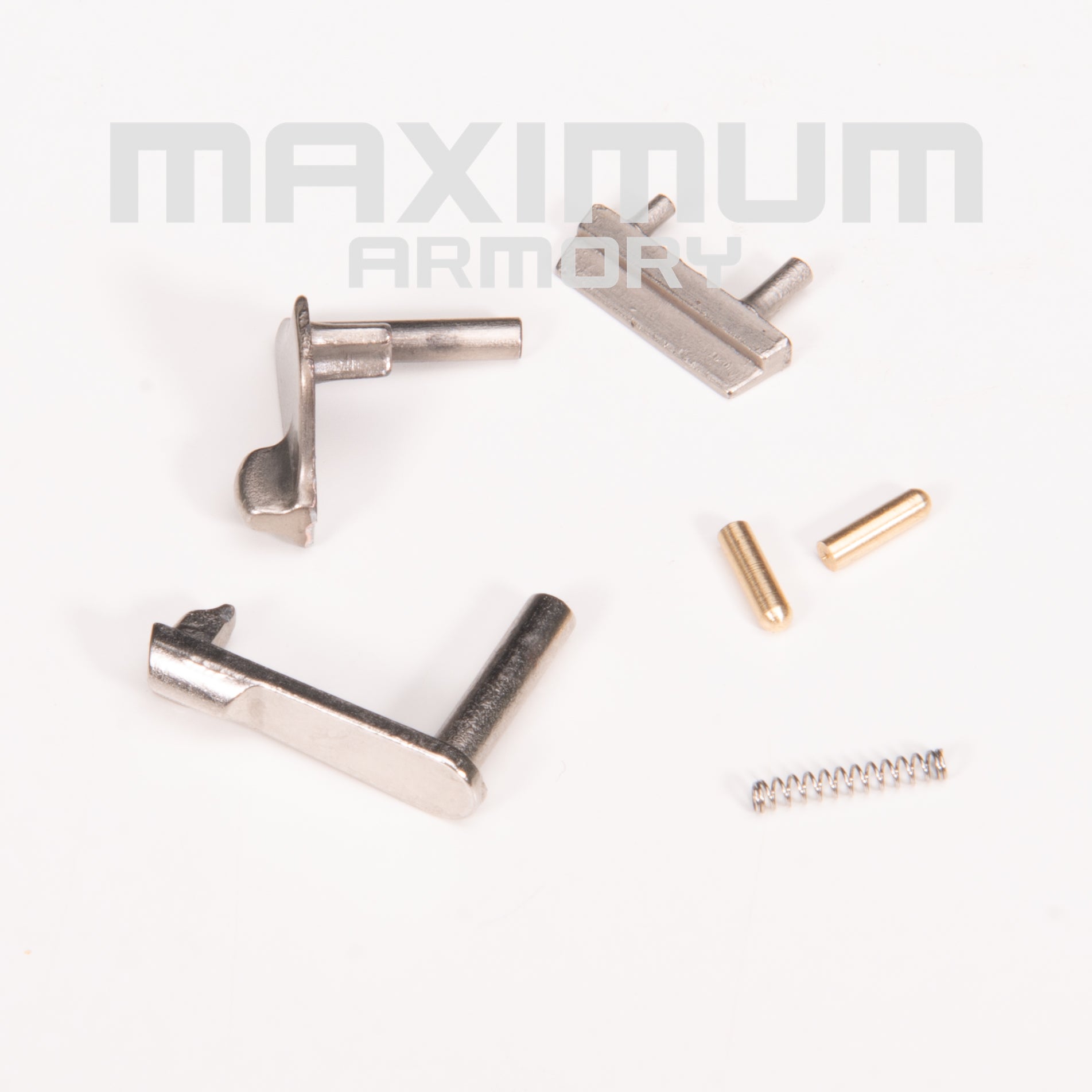 Close-up image of the M1911 1:2.05 6-Piece Safety & Slide Control Parts Kit, highlighting precise engineering and durable materials designed to improve safety and slide control in 1:2.05 scale realistic toy guns.