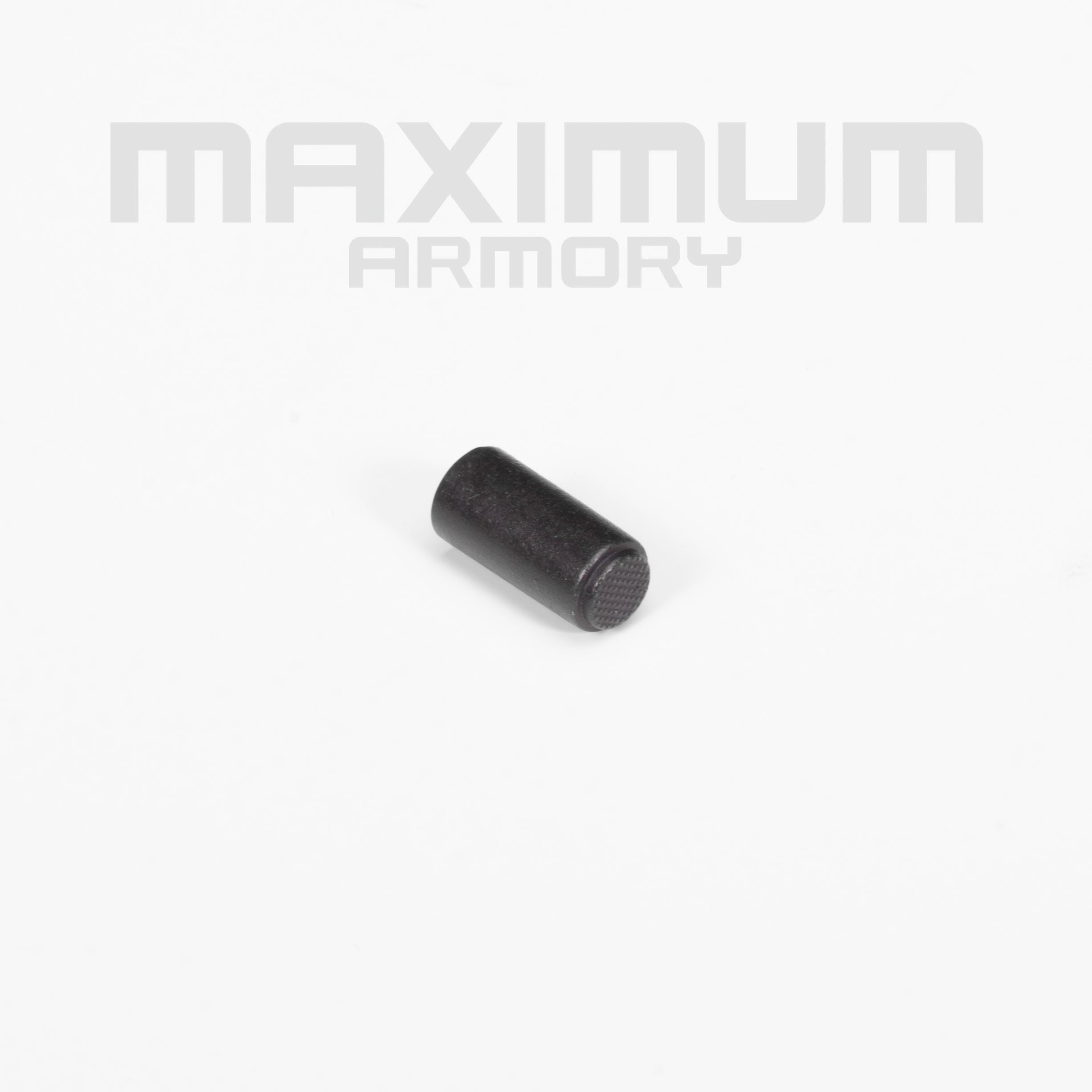 Top view of the M1911 1:2.05 Black/White Toy Guns Plug, designed to secure the recoil spring and ensure smooth functionality in realistic toy gun models.