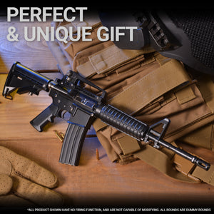 A 1:2.05 scale M4A1 toy firearm with detachable magazine and functional components, designed for enthusiasts of miniature guns.