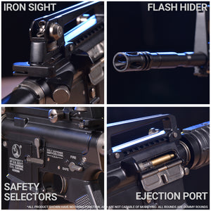 Miniature AR-15 receiver showcasing intricate details, a perfect addition for M4A1 small gun models and toy firearms.
