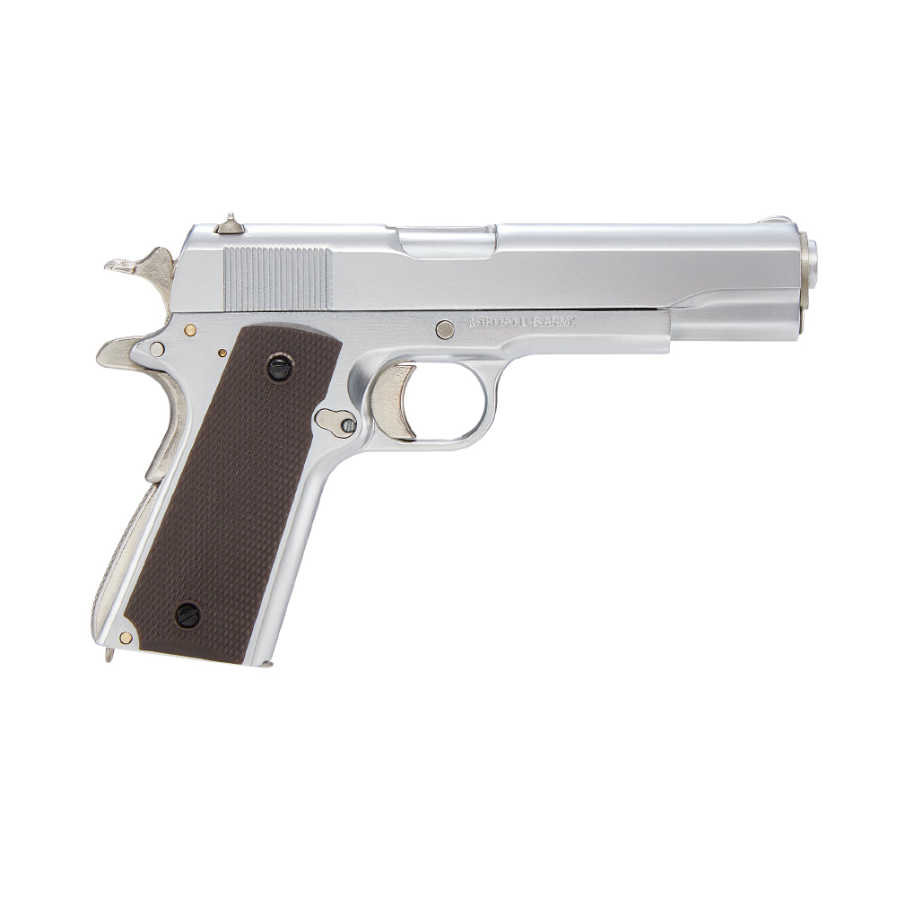M1911 - Argent - Modèle miniature sous licence Maximum Armory - Échelle 1:2,05
