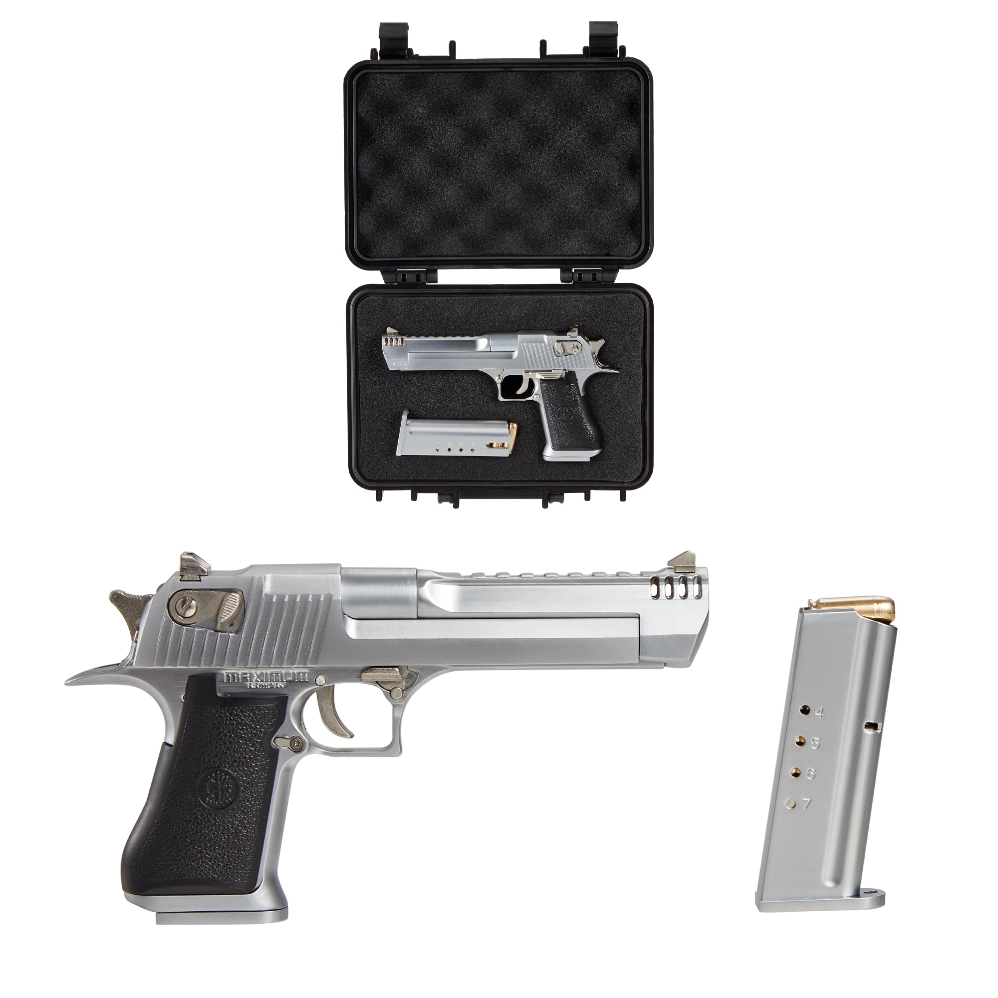 Desert Eagle - Silver - Maximum Armory Licensed Miniature Model - 1:2.05 Scale