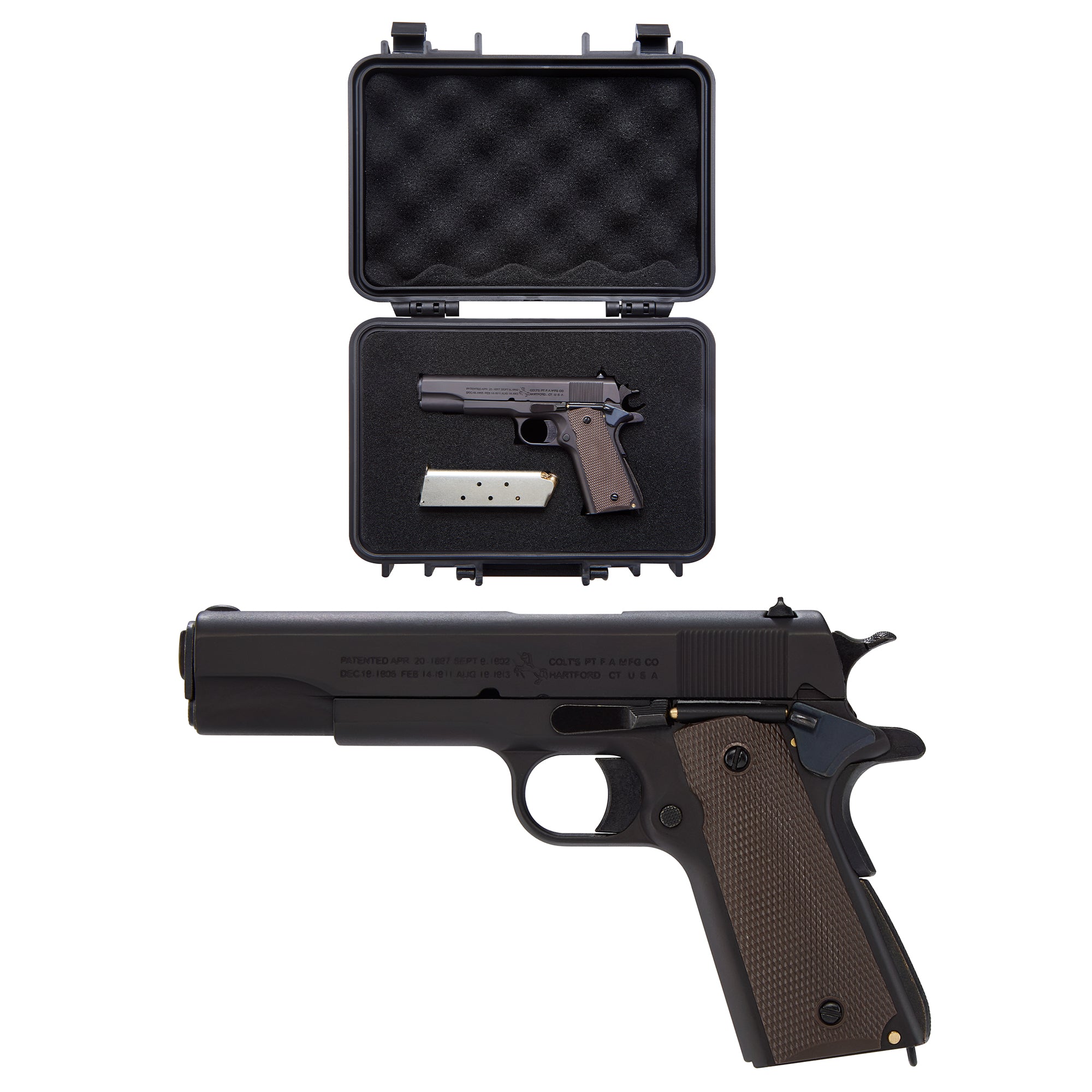 M1911 - Black - Maximum Armory Licensed Miniature Model - 1:2.05 Scale